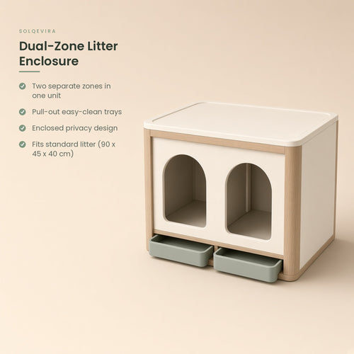 Dual-Zone Litter Enclosure - key features