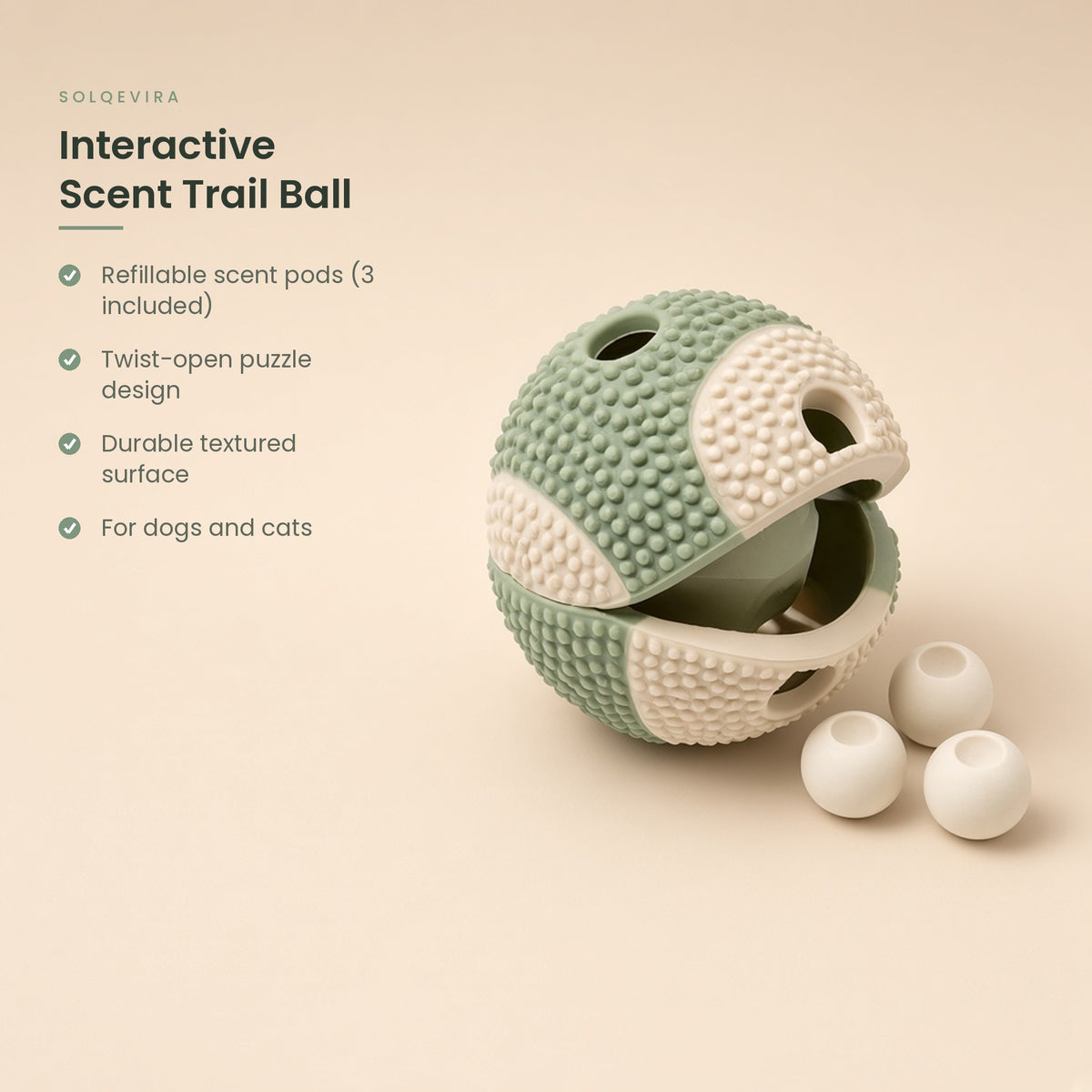 Solqevira Interactive Scent Trail Ball