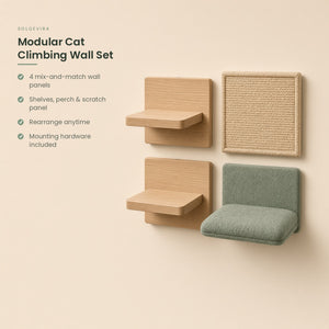 Modular Cat Climbing Wall Set - key features