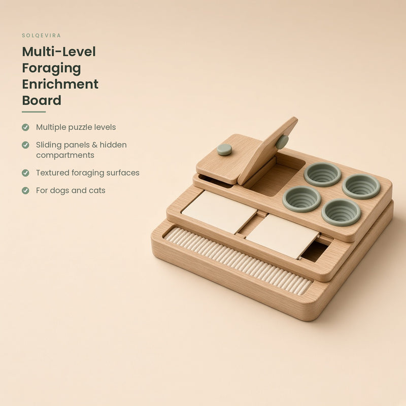 Solqevira Multi-Level Foraging Enrichment Board